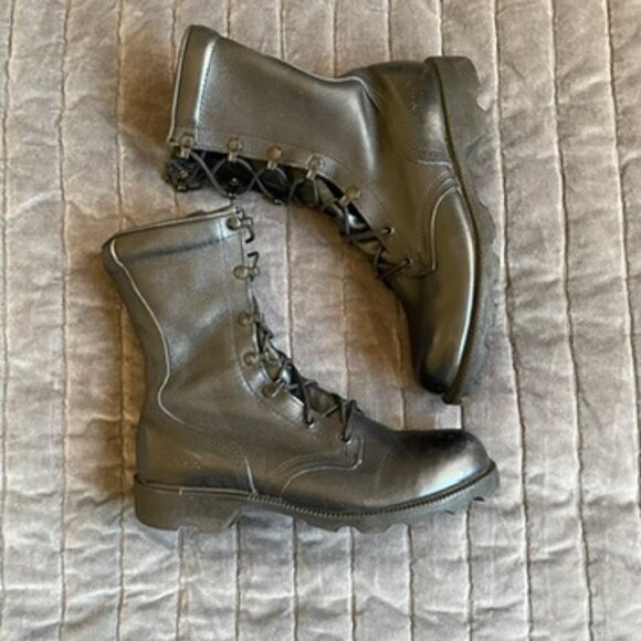 Altama Black Leather Combat Boots Size 6.5/8.5